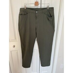 Lululemon Mens ABC Pant Classic Fit Warpstreme Grey Sage Size 40x31